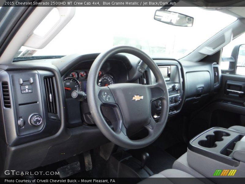 Blue Granite Metallic / Jet Black/Dark Ash 2015 Chevrolet Silverado 2500HD WT Crew Cab 4x4