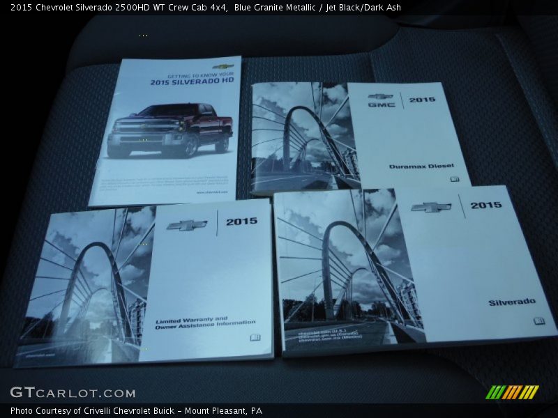 Blue Granite Metallic / Jet Black/Dark Ash 2015 Chevrolet Silverado 2500HD WT Crew Cab 4x4