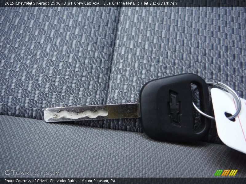 Blue Granite Metallic / Jet Black/Dark Ash 2015 Chevrolet Silverado 2500HD WT Crew Cab 4x4