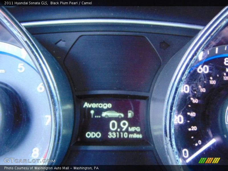 Black Plum Pearl / Camel 2011 Hyundai Sonata GLS