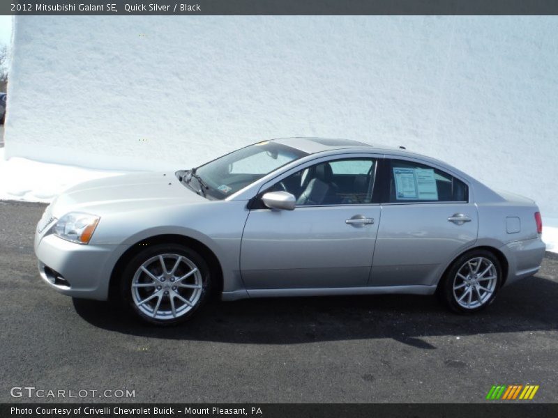 Quick Silver / Black 2012 Mitsubishi Galant SE
