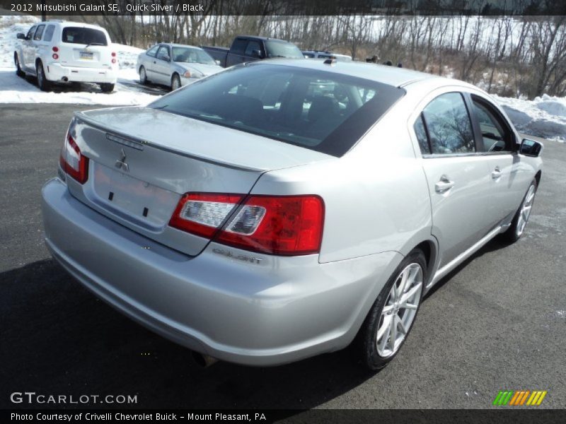 Quick Silver / Black 2012 Mitsubishi Galant SE