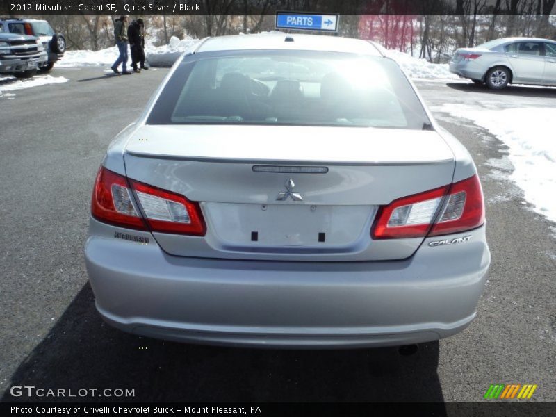 Quick Silver / Black 2012 Mitsubishi Galant SE