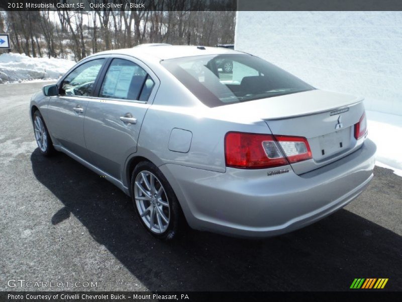 Quick Silver / Black 2012 Mitsubishi Galant SE