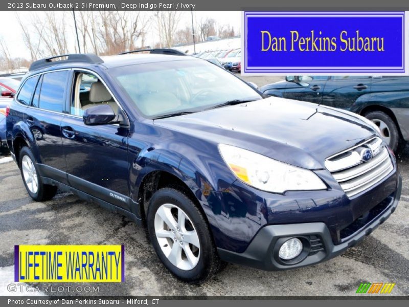 Deep Indigo Pearl / Ivory 2013 Subaru Outback 2.5i Premium