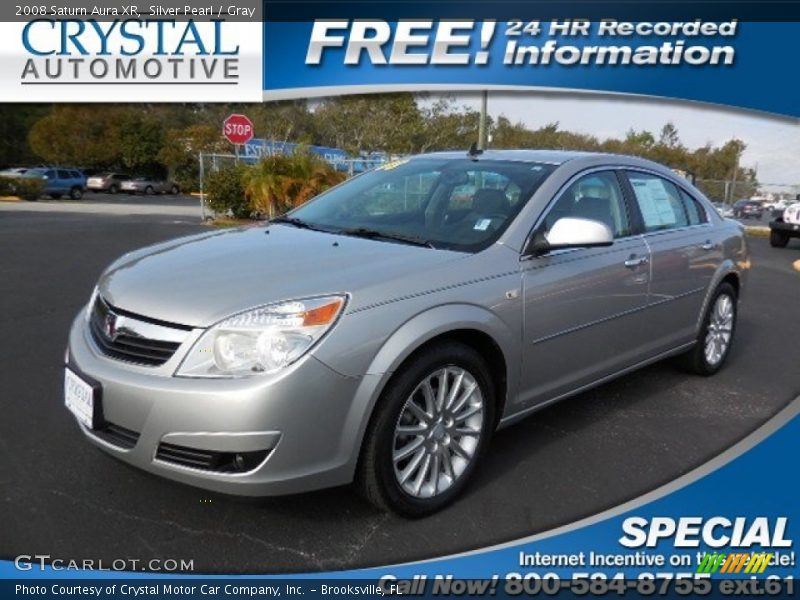 Silver Pearl / Gray 2008 Saturn Aura XR