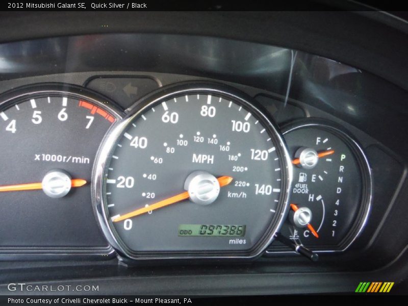 Quick Silver / Black 2012 Mitsubishi Galant SE