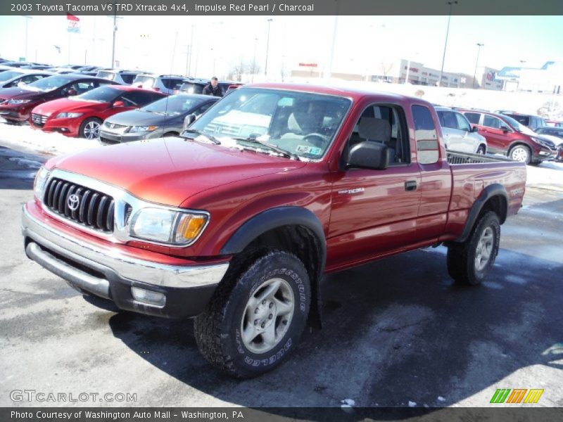 Impulse Red Pearl / Charcoal 2003 Toyota Tacoma V6 TRD Xtracab 4x4