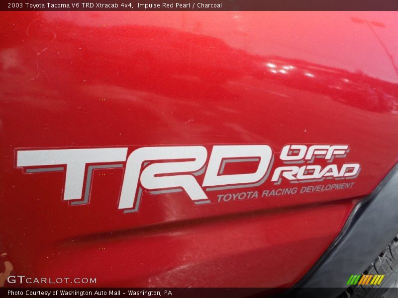 Impulse Red Pearl / Charcoal 2003 Toyota Tacoma V6 TRD Xtracab 4x4
