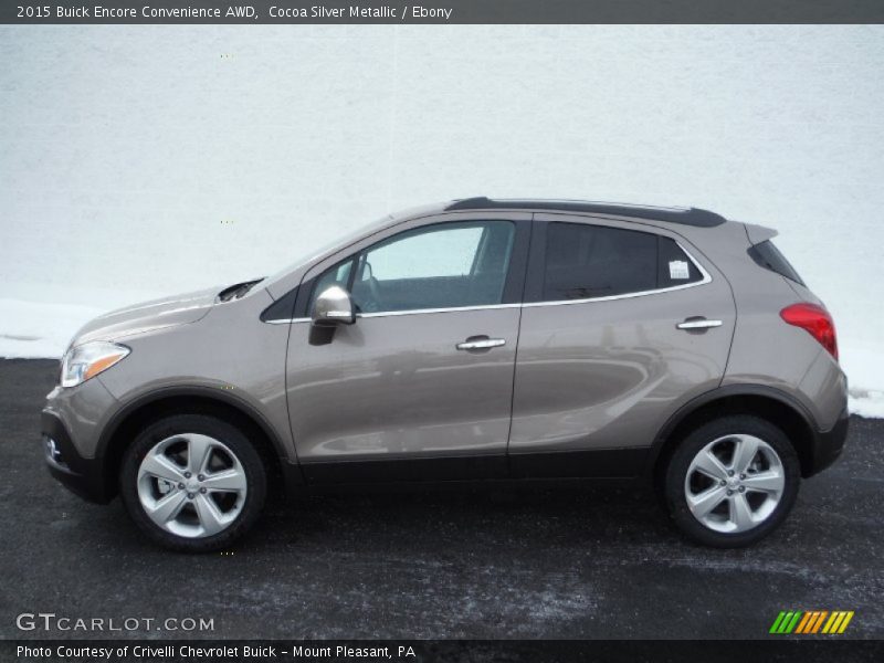 Cocoa Silver Metallic / Ebony 2015 Buick Encore Convenience AWD