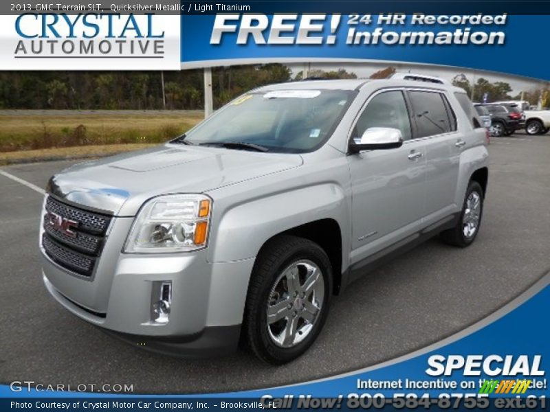 Quicksilver Metallic / Light Titanium 2013 GMC Terrain SLT
