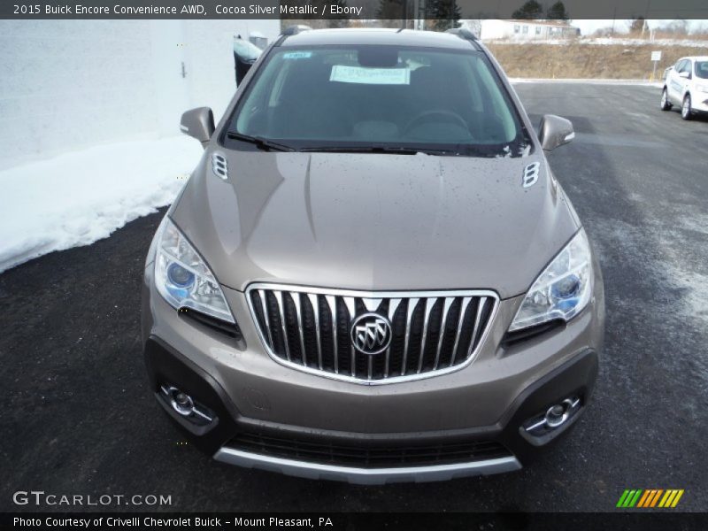 Cocoa Silver Metallic / Ebony 2015 Buick Encore Convenience AWD