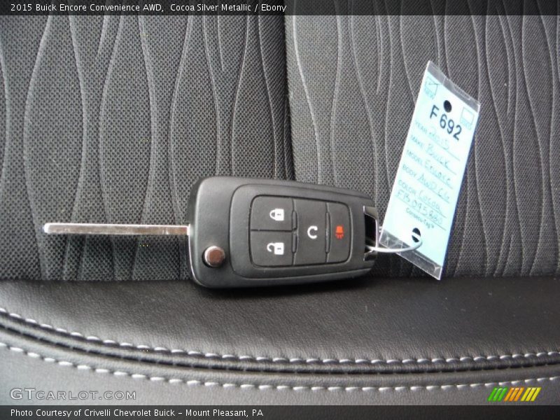 Cocoa Silver Metallic / Ebony 2015 Buick Encore Convenience AWD