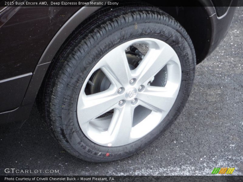 Deep Espresso Brown Metallic / Ebony 2015 Buick Encore AWD