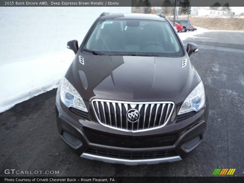 Deep Espresso Brown Metallic / Ebony 2015 Buick Encore AWD