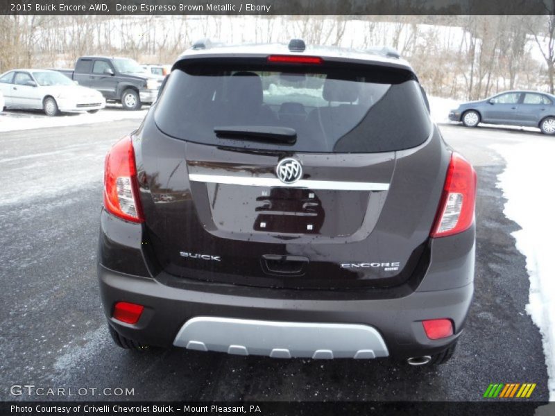 Deep Espresso Brown Metallic / Ebony 2015 Buick Encore AWD