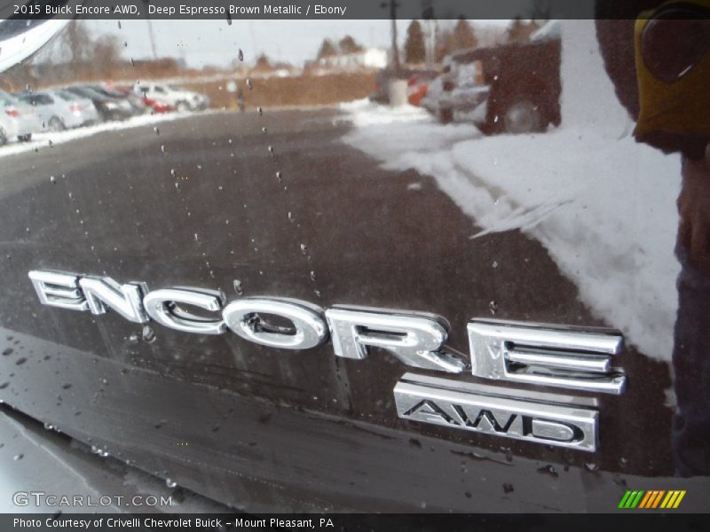 Deep Espresso Brown Metallic / Ebony 2015 Buick Encore AWD