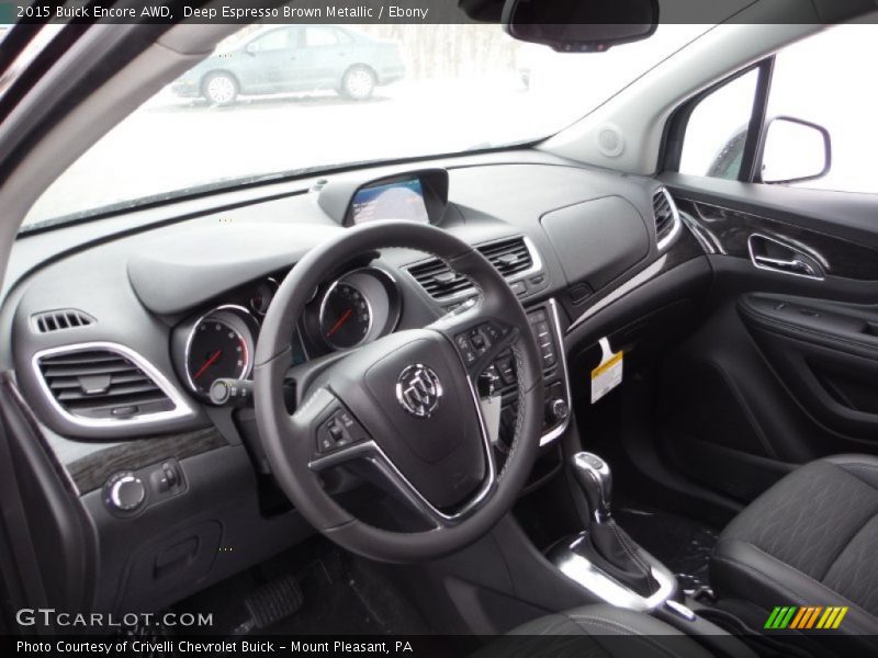 Deep Espresso Brown Metallic / Ebony 2015 Buick Encore AWD