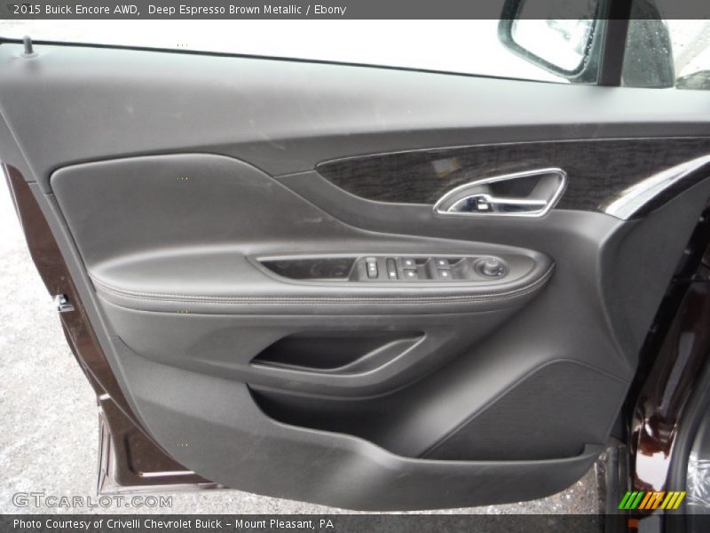 Deep Espresso Brown Metallic / Ebony 2015 Buick Encore AWD