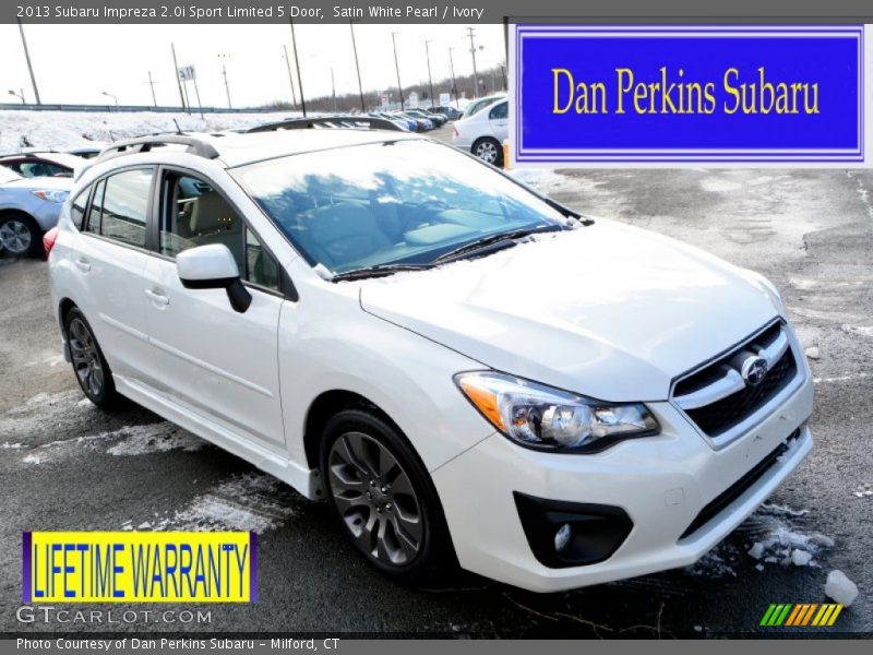 Satin White Pearl / Ivory 2013 Subaru Impreza 2.0i Sport Limited 5 Door