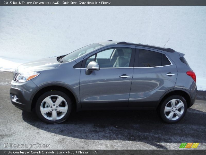 Satin Steel Gray Metallic / Ebony 2015 Buick Encore Convenience AWD