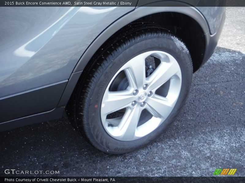 Satin Steel Gray Metallic / Ebony 2015 Buick Encore Convenience AWD