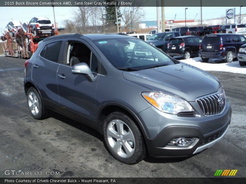 Satin Steel Gray Metallic / Ebony 2015 Buick Encore Convenience AWD