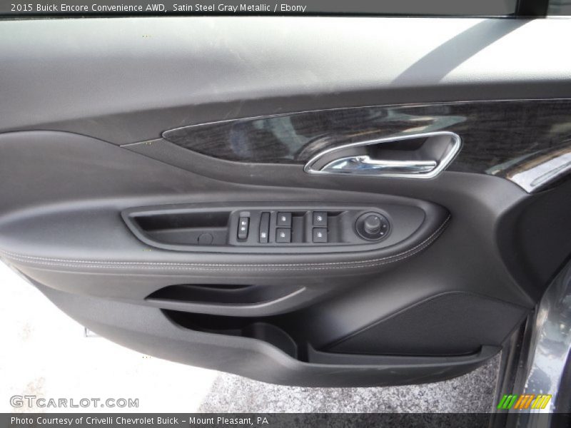 Satin Steel Gray Metallic / Ebony 2015 Buick Encore Convenience AWD