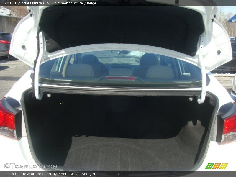 Shimmering White / Beige 2013 Hyundai Elantra GLS