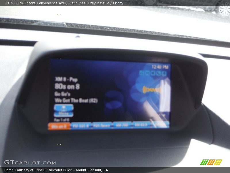 Satin Steel Gray Metallic / Ebony 2015 Buick Encore Convenience AWD