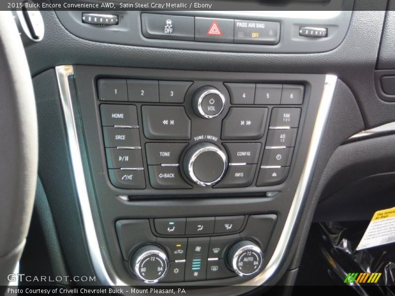 Satin Steel Gray Metallic / Ebony 2015 Buick Encore Convenience AWD