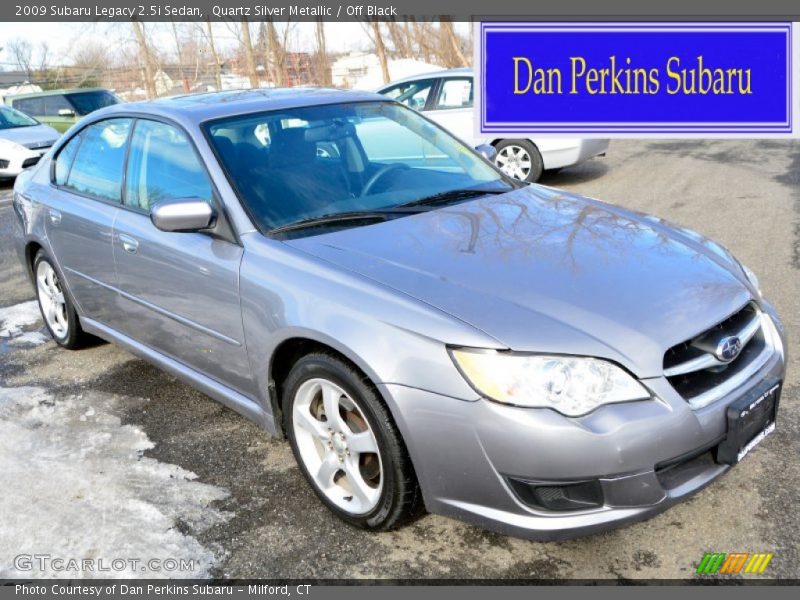 Quartz Silver Metallic / Off Black 2009 Subaru Legacy 2.5i Sedan
