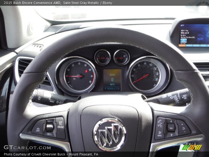 Satin Steel Gray Metallic / Ebony 2015 Buick Encore Convenience AWD