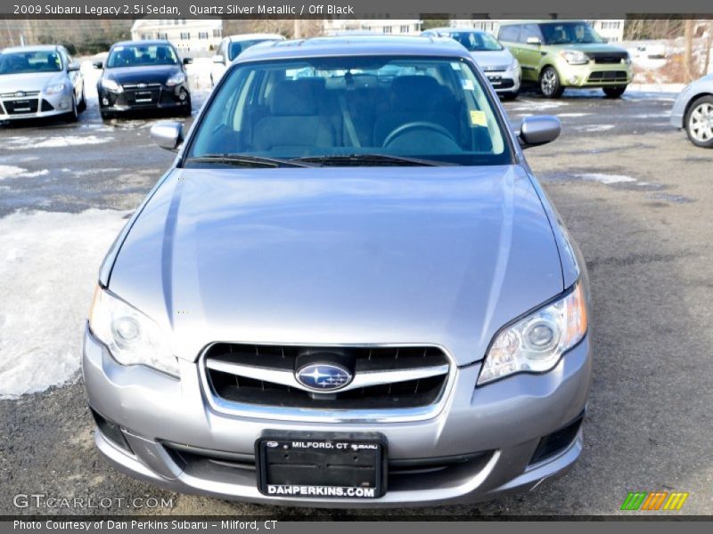 Quartz Silver Metallic / Off Black 2009 Subaru Legacy 2.5i Sedan