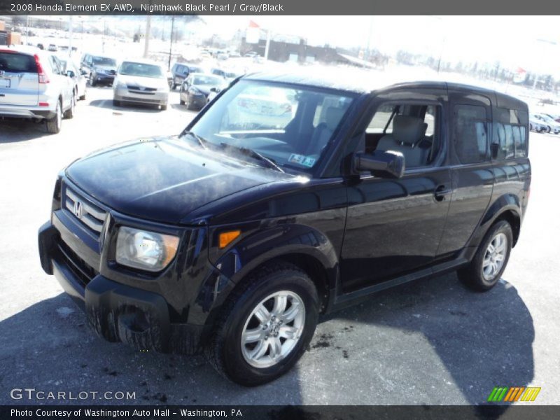 Nighthawk Black Pearl / Gray/Black 2008 Honda Element EX AWD