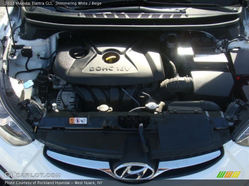 Shimmering White / Beige 2013 Hyundai Elantra GLS