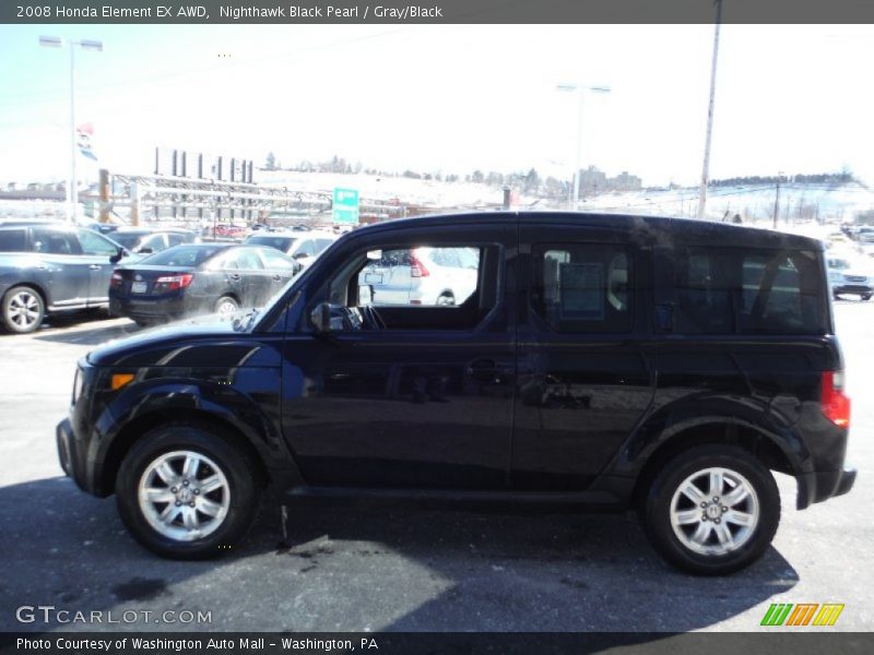 Nighthawk Black Pearl / Gray/Black 2008 Honda Element EX AWD