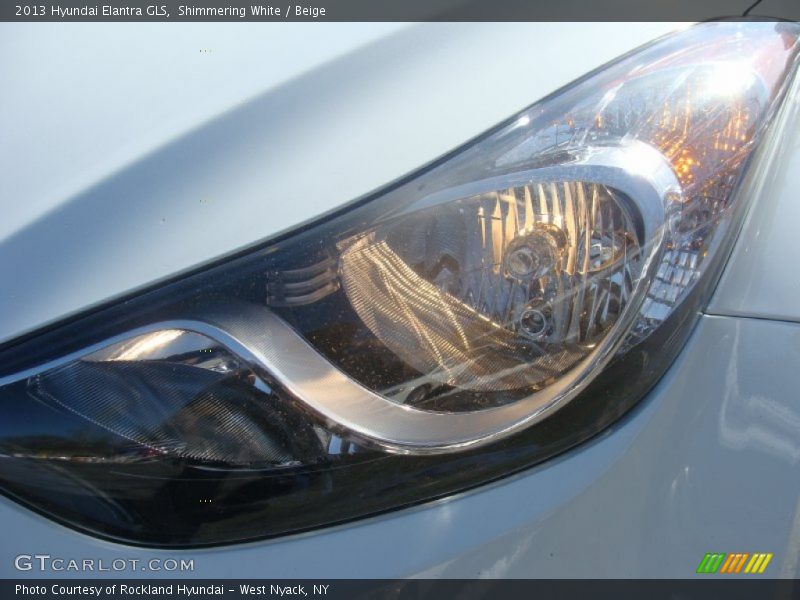 Shimmering White / Beige 2013 Hyundai Elantra GLS