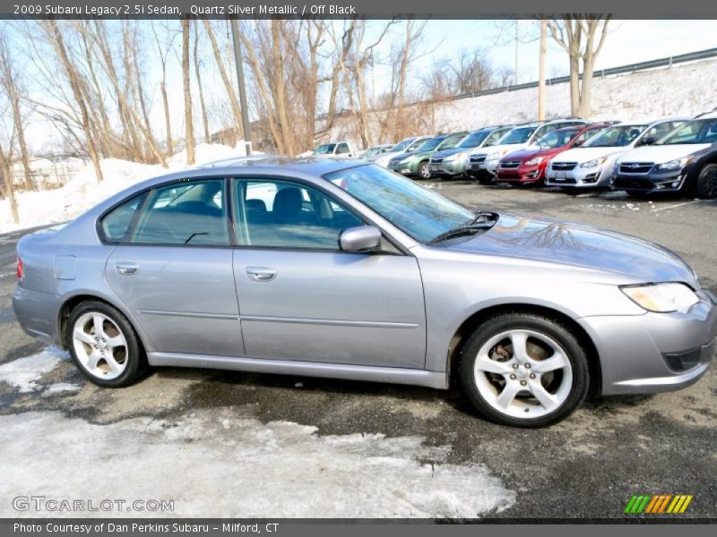 Quartz Silver Metallic / Off Black 2009 Subaru Legacy 2.5i Sedan