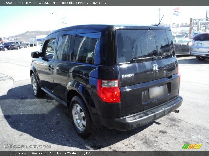Nighthawk Black Pearl / Gray/Black 2008 Honda Element EX AWD