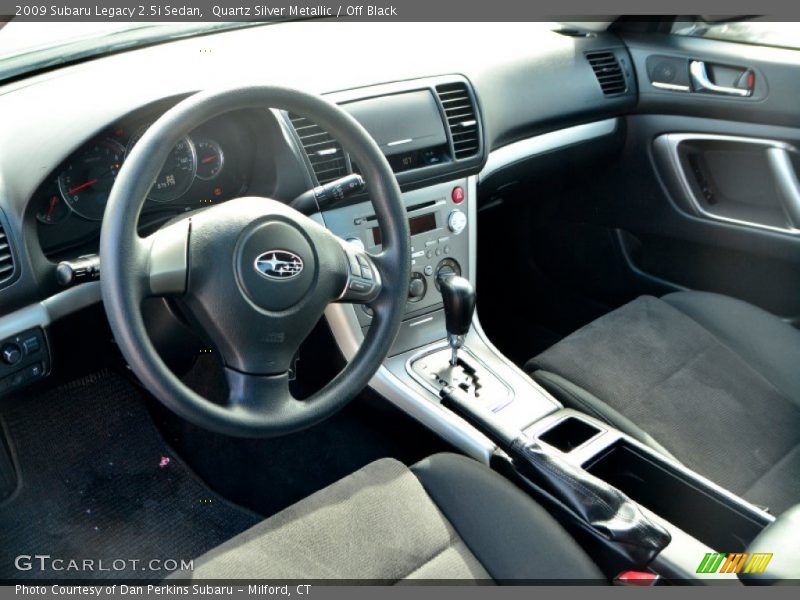 Quartz Silver Metallic / Off Black 2009 Subaru Legacy 2.5i Sedan