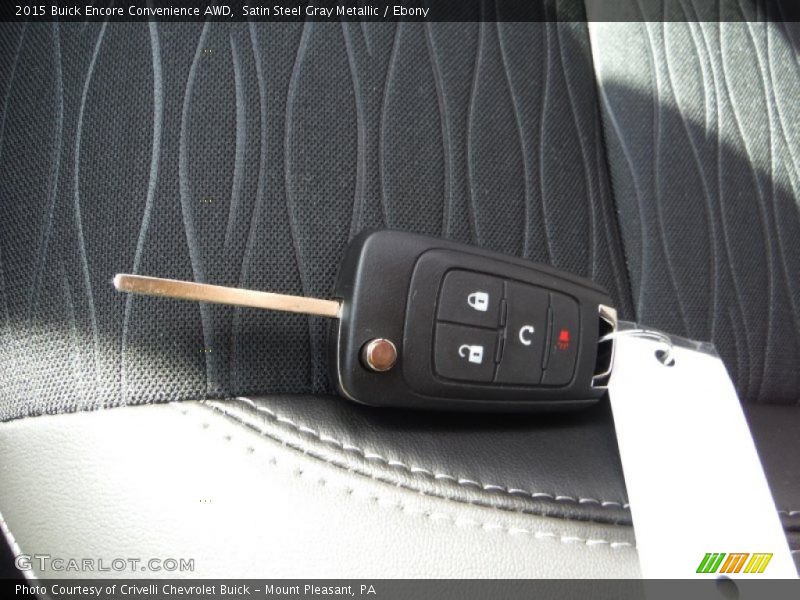 Satin Steel Gray Metallic / Ebony 2015 Buick Encore Convenience AWD