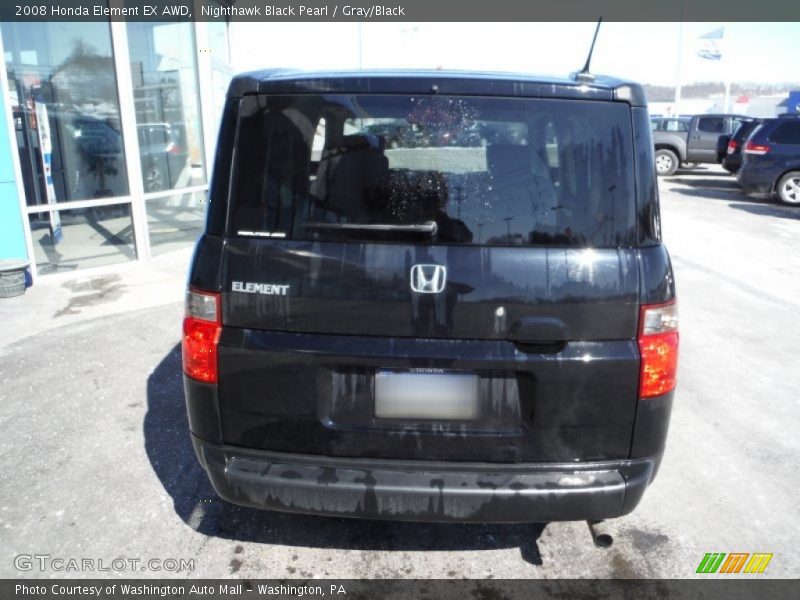 Nighthawk Black Pearl / Gray/Black 2008 Honda Element EX AWD