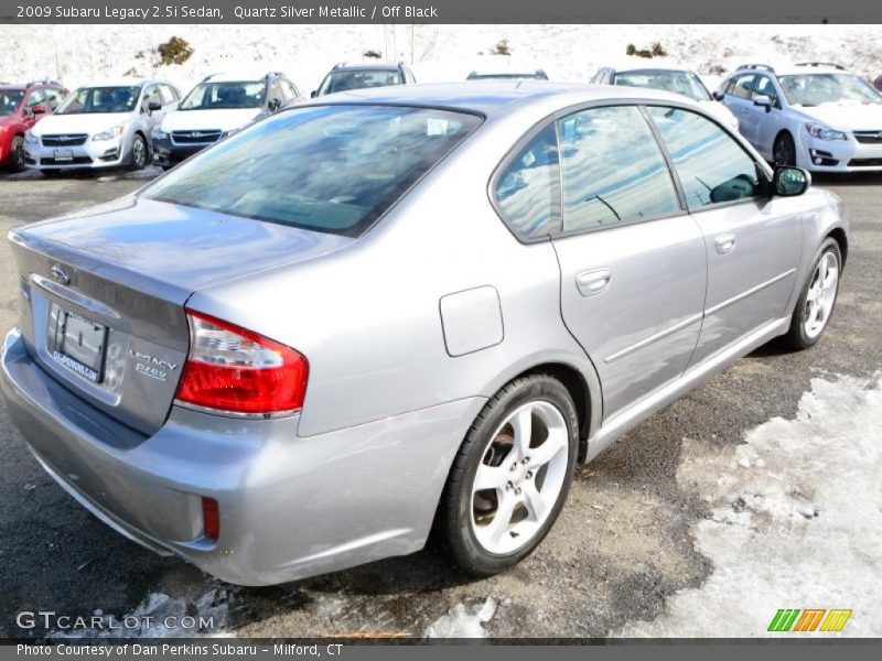 Quartz Silver Metallic / Off Black 2009 Subaru Legacy 2.5i Sedan