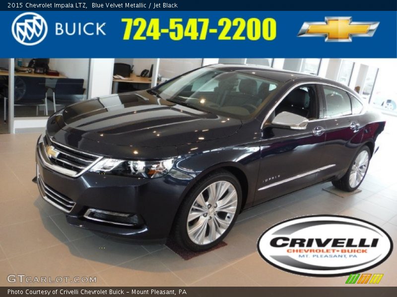 Blue Velvet Metallic / Jet Black 2015 Chevrolet Impala LTZ
