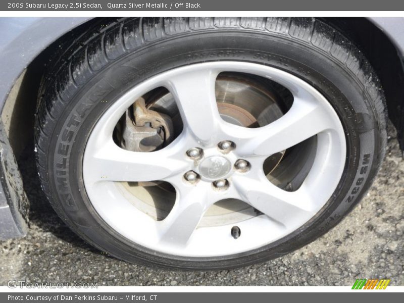 Quartz Silver Metallic / Off Black 2009 Subaru Legacy 2.5i Sedan