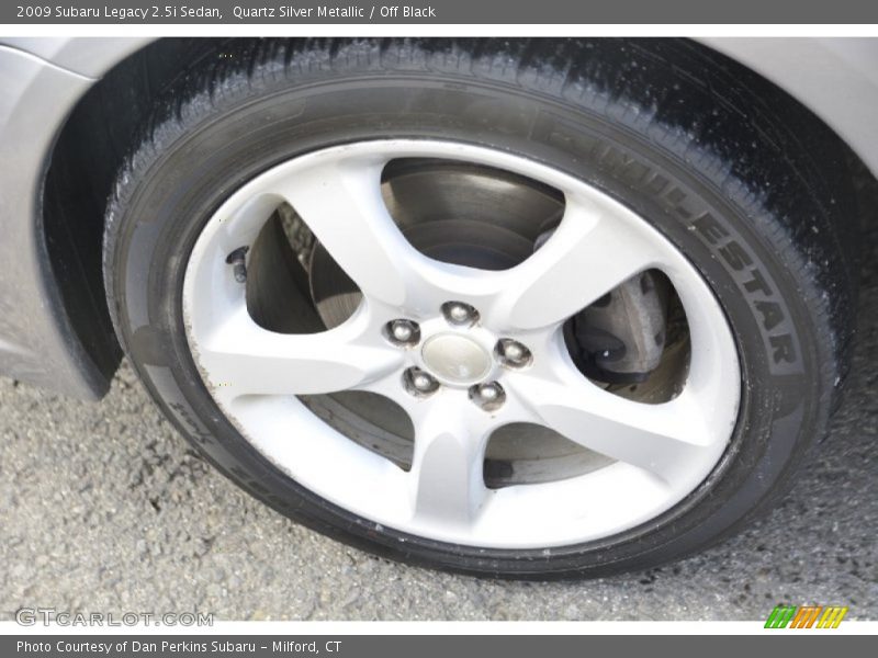 Quartz Silver Metallic / Off Black 2009 Subaru Legacy 2.5i Sedan