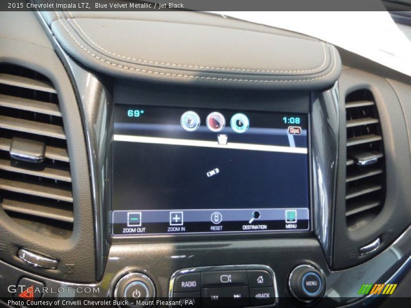 Blue Velvet Metallic / Jet Black 2015 Chevrolet Impala LTZ