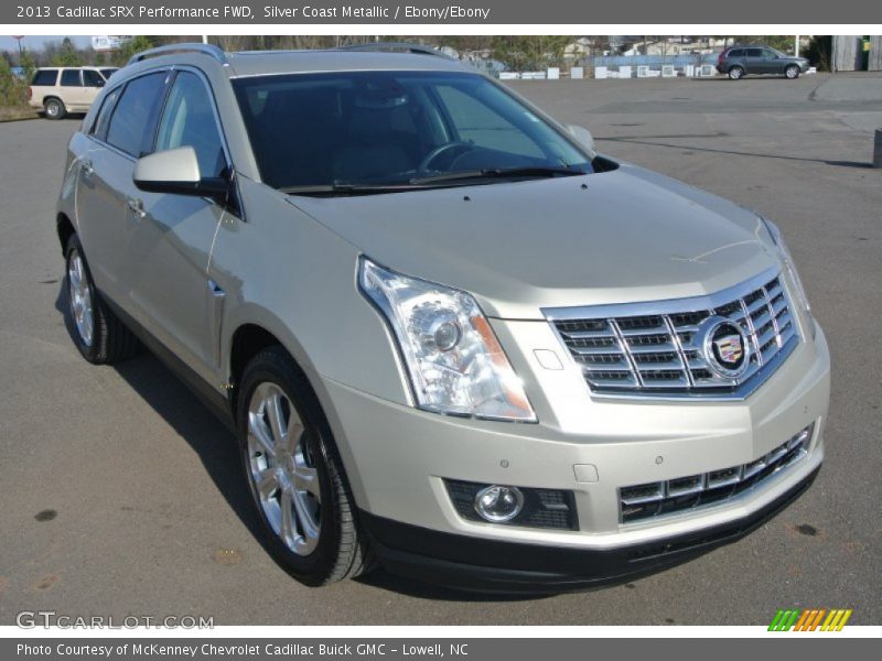 Silver Coast Metallic / Ebony/Ebony 2013 Cadillac SRX Performance FWD