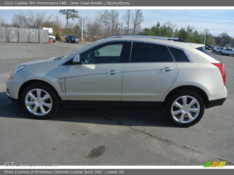Silver Coast Metallic / Ebony/Ebony 2013 Cadillac SRX Performance FWD